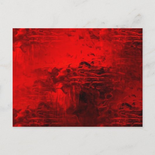 Rood Abstract Briefkaart (Voorkant)