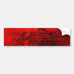 Rood Abstract Bumpersticker