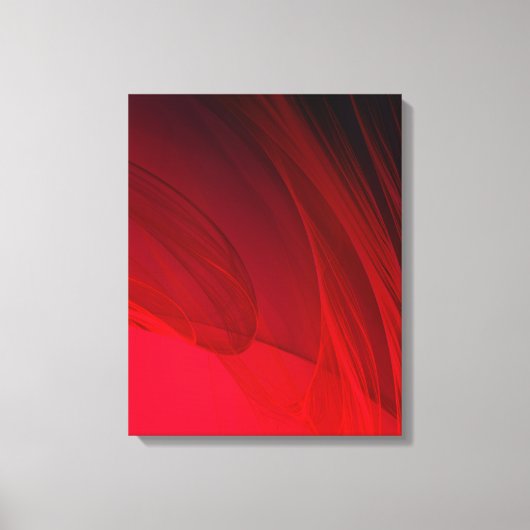 Rood Abstract Canvas Afdruk (Voorkant)