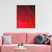 Rood Abstract Canvas Afdruk (Insitu (Woonkamer))