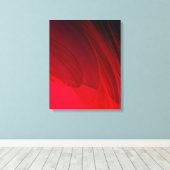 Rood Abstract Canvas Afdruk (Insitu (Houten vloer))