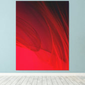 Rood Abstract Canvas Afdruk (Insitu (Houten vloer))