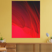 Rood Abstract Canvas Afdruk (Insitu (Woonkamer))