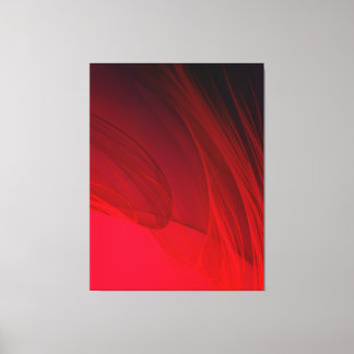 Rood Abstract Canvas Afdruk