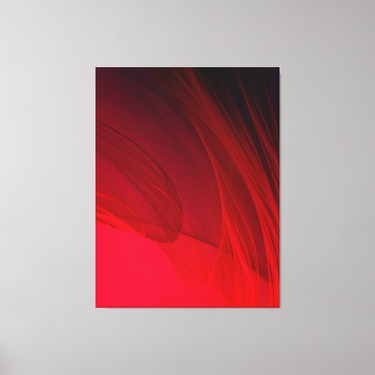 Rood Abstract Canvas Afdruk (Voorkant)