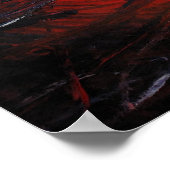 Rood Abstract canvas Afdrukken Modern Creatief Poster (Hoek)