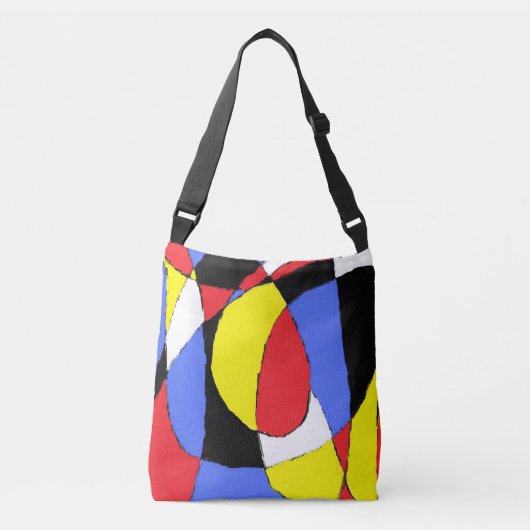 Rood Abstract Crossbody Tas (Voorkant)