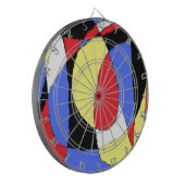 Rood Abstract Dartbord (Voorkant Links)