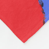 Rood Abstract Fleece Deken (Hoek)