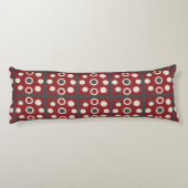 🌸 Rood Abstract Geometrisch Knus Huis Stijl 🌸 Lichaamskussen (Achterkant)