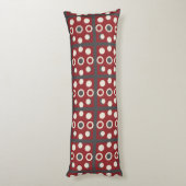 🌸 Rood Abstract Geometrisch Knus Huis Stijl 🌸 Lichaamskussen (Achterkant (Verticaal))