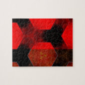 Rood Abstract Legpuzzel (Horizontaal)