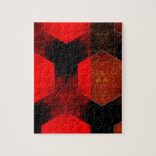 Rood Abstract Legpuzzel