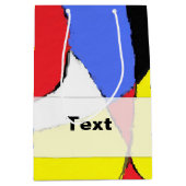 Rood Abstract Medium Cadeauzakje (Voorkant)