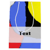 Rood Abstract Medium Cadeauzakje (Achterkant)