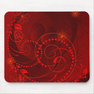 rood abstract muismat
