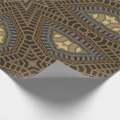 Rood abstract ontwerp cadeaupapier (Hoek)