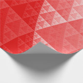 Rood abstract patroon cadeaupapier (Hoek)