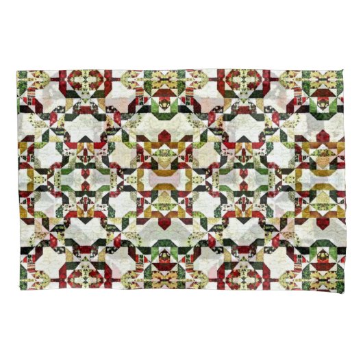 Rood abstract patroon kussensloop (Voorkant)