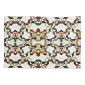 Rood abstract patroon kussensloop (Achterkant)