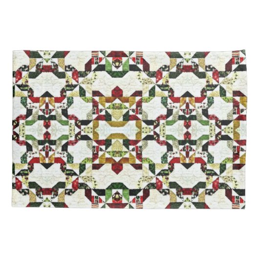 Rood abstract patroon kussensloop (Achterkant)