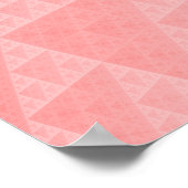 Rood abstract patroon poster (Hoek)