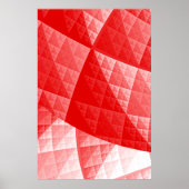 Rood abstract patroon poster (Voorkant)