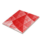 Rood abstract patroon tegeltje (Zijkant)