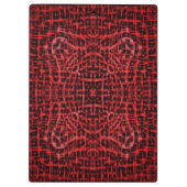 Rood abstract patroonklembord klembord (Achterkant)