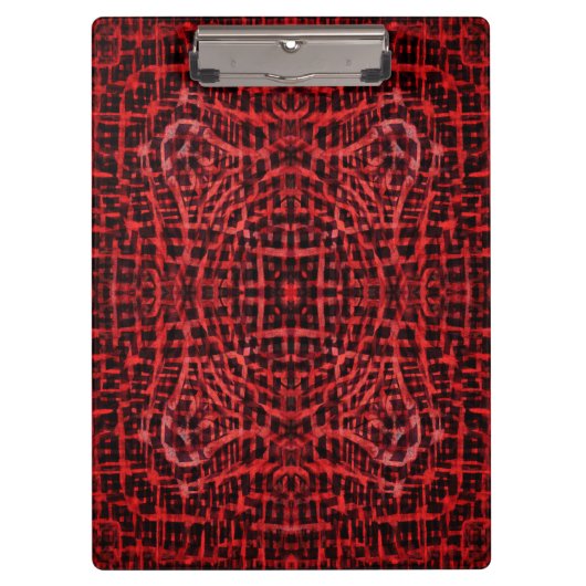 Rood abstract patroonklembord klembord (Voorkant)
