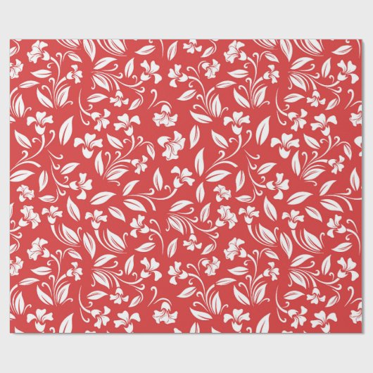 Rood Abstract patroonpapier Cadeaupapier (Vlak)