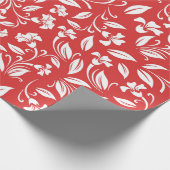 Rood Abstract patroonpapier Cadeaupapier (Hoek)