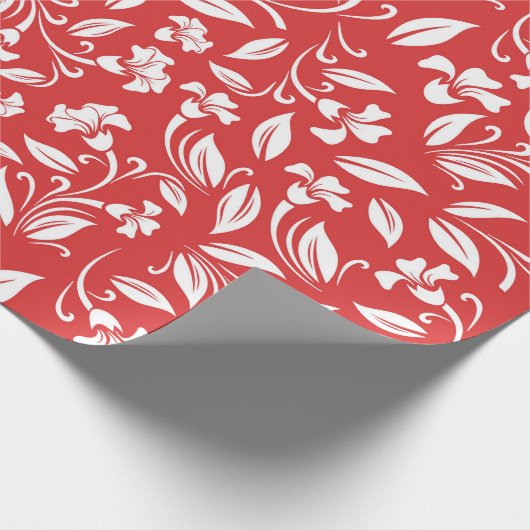 Rood Abstract patroonpapier Cadeaupapier (Hoek)