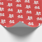 Rood Abstract patroonpapier Cadeaupapier (Hoek)