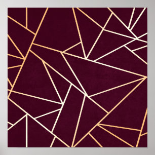 Rood Abstract Poster