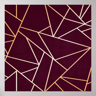 Rood Abstract Poster