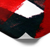 Rood Abstract Poster (Hoek)