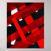 Rood Abstract Poster (Voorkant)