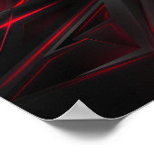 Rood Abstract Poster (Hoek)