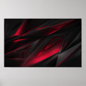 Rood Abstract Poster (Voorkant)