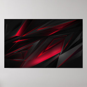 Rood Abstract Poster