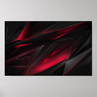 Rood Abstract Poster