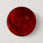 rood abstract ronde button 5,7 cm (Voorkant)