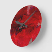 Rood Abstract Ronde Klok (Hoek)