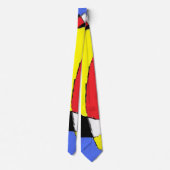 Rood Abstract Stropdas (Achterkant)