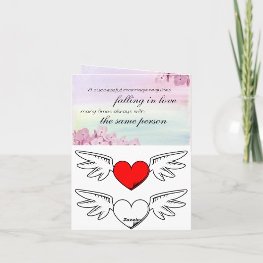 Rood Abstract symbool Bedankkaart (Achterkant)