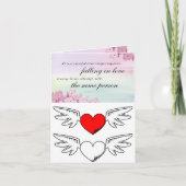 Rood Abstract symbool Bedankkaart (Voorkant)