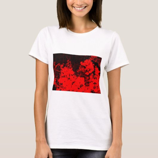 Rood Abstract T-shirt (Voorkant)