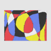 Rood Abstract Tissuepapier (Voorkant)