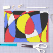 Rood Abstract Tissuepapier (Craft)